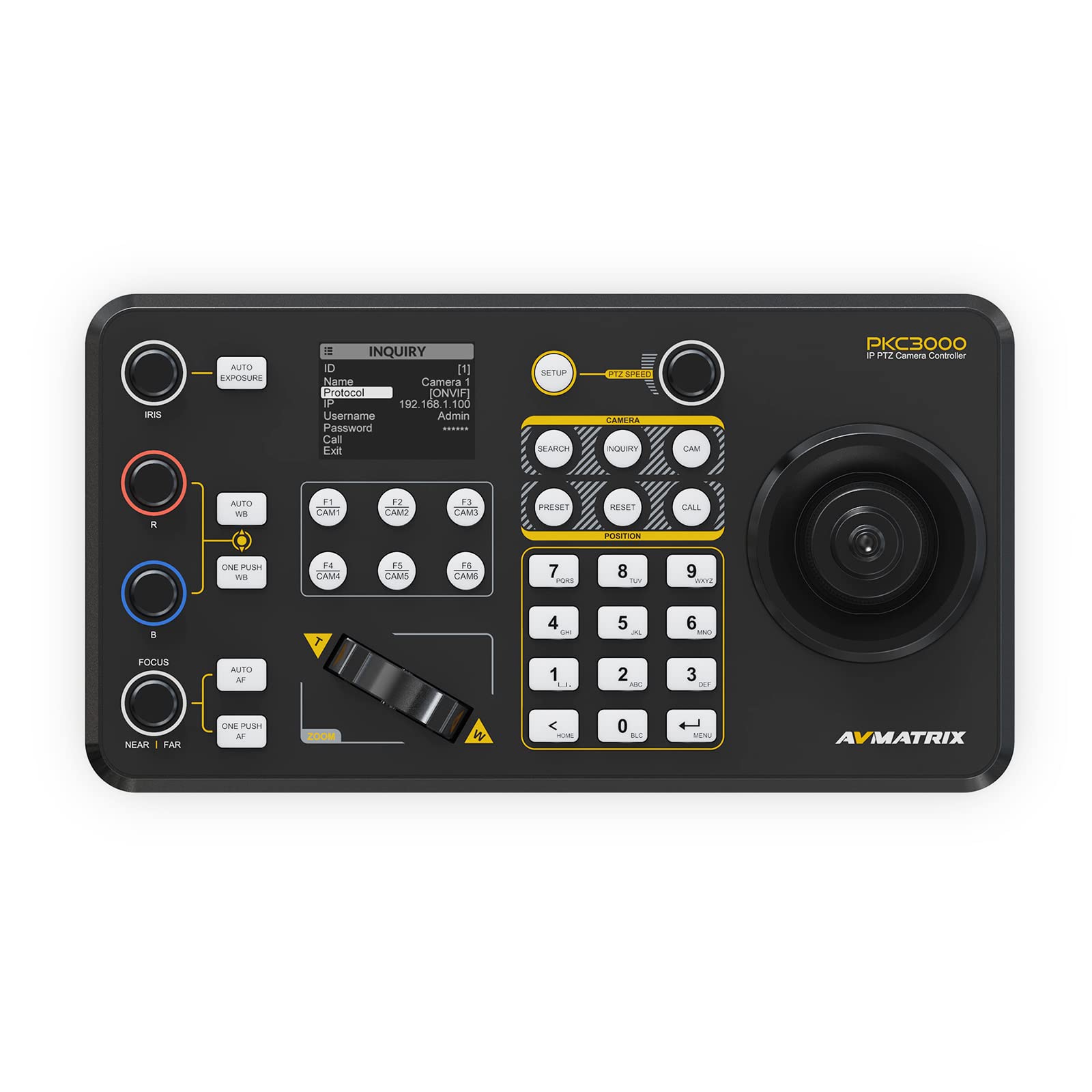 Amazon.co.jp: AVMATRIX PKC3000 PTZ カメラコントローラー IP